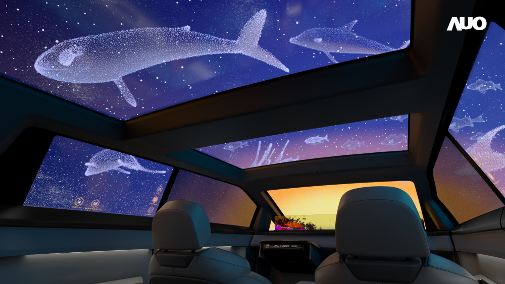 8868体育以Smart Cockpit 2025展示一系列领先业界的Micro LED Display HMI 解决方案，其中幻境全景天幕(Vitrual Sky Canopy)是全球首度导入大尺寸、透明Micro LED 显示器于天窗的应用，带来无边际的沉浸式体验